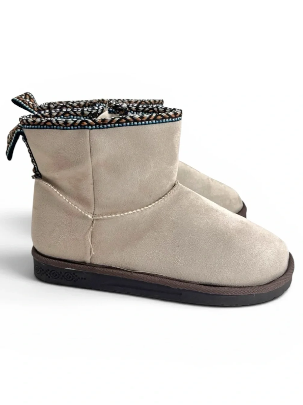 Muk Luks Tasha Side Zip Winter Boots in Color Stone